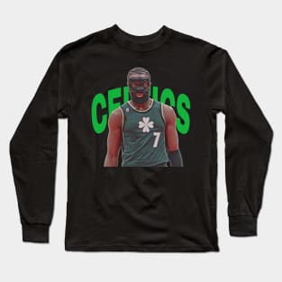 Jaylen Brown masked up Long Sleeve T-Shirt